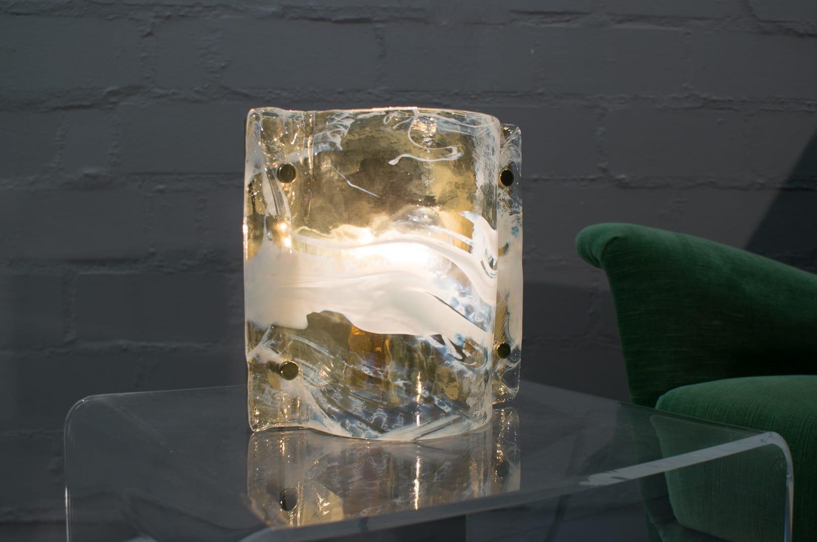 Vintage Murano Glass Wall Lamp by J.T. Kalmar for Kalmar, 1960s In Good Condition In Nürnberg, Bayern