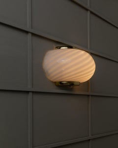 Vintage Murano Glass Wall Lamp Hollywood Regency Italy, 1970s