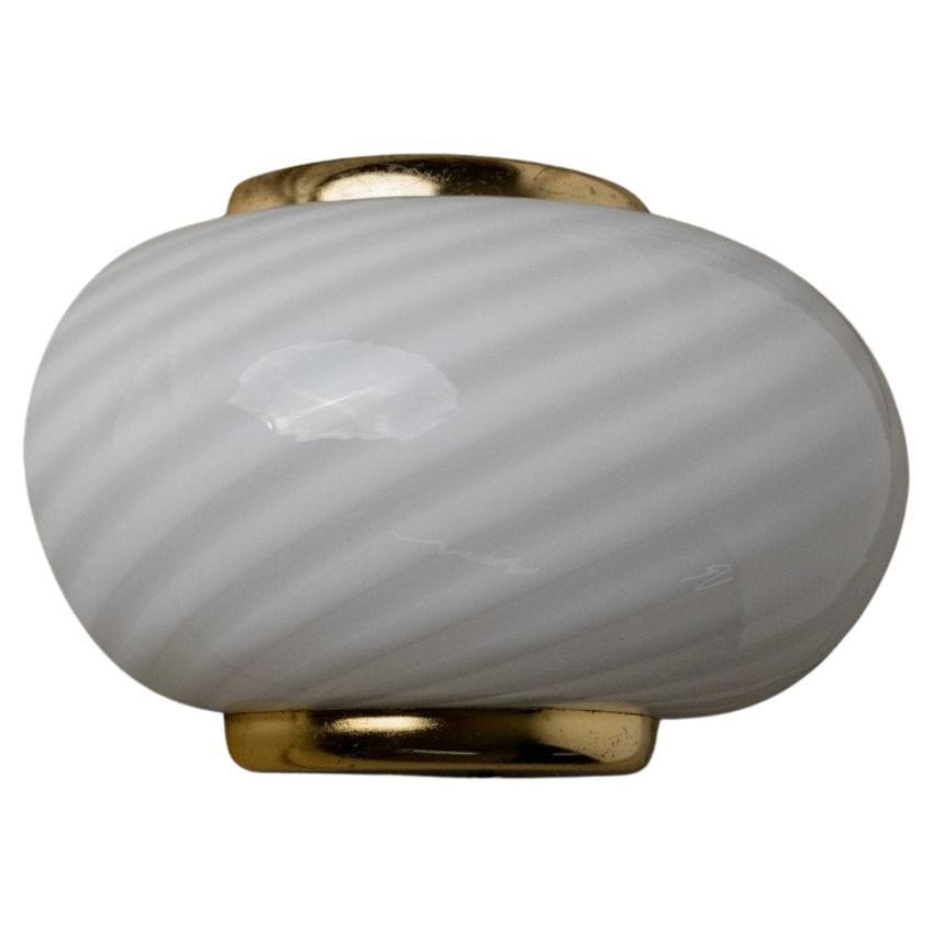 Vintage Murano Glass Wall Lamp Hollywood Regency Italy, 1970s