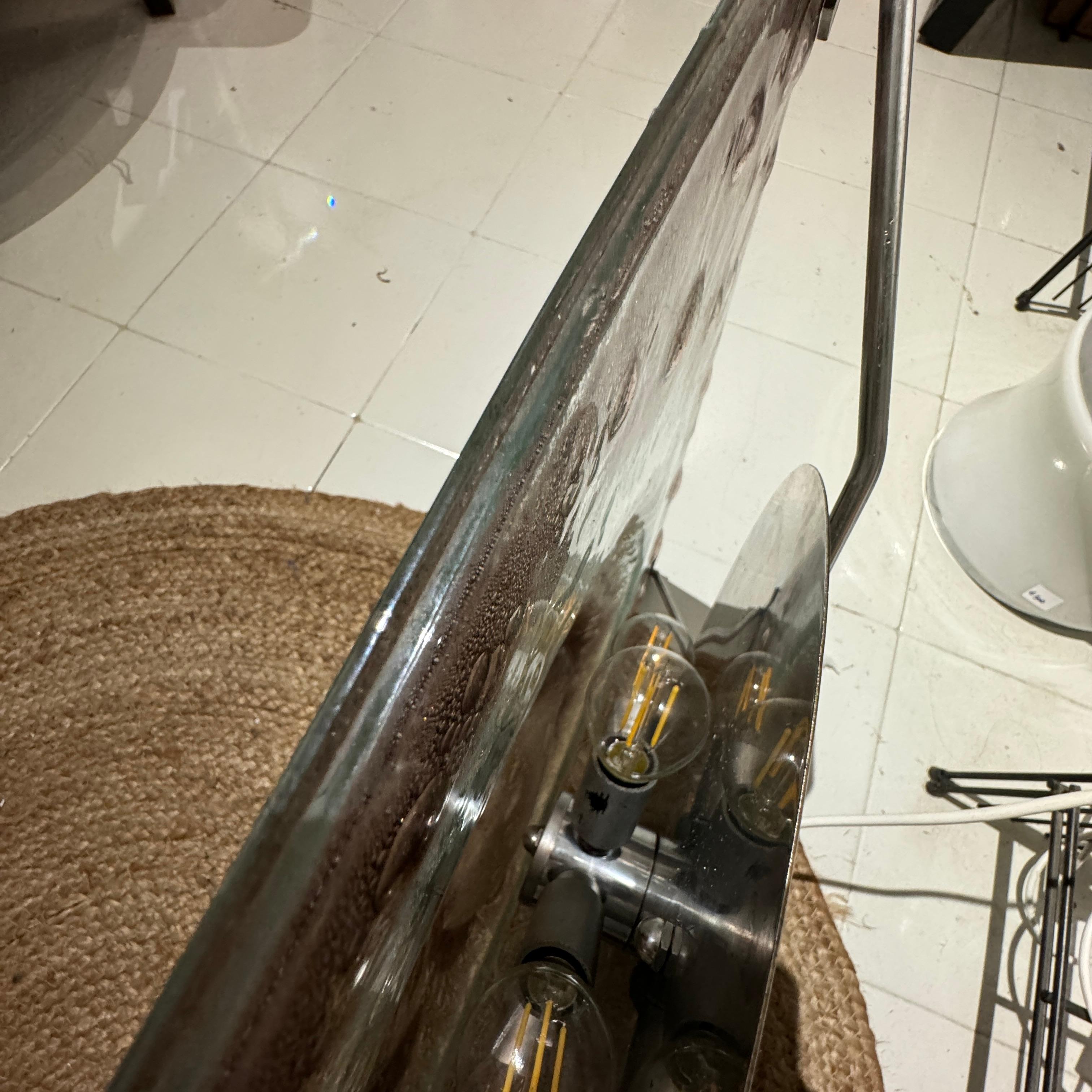 Vintage Murano Glass Wall Lamp, Italy 1970s For Sale 7