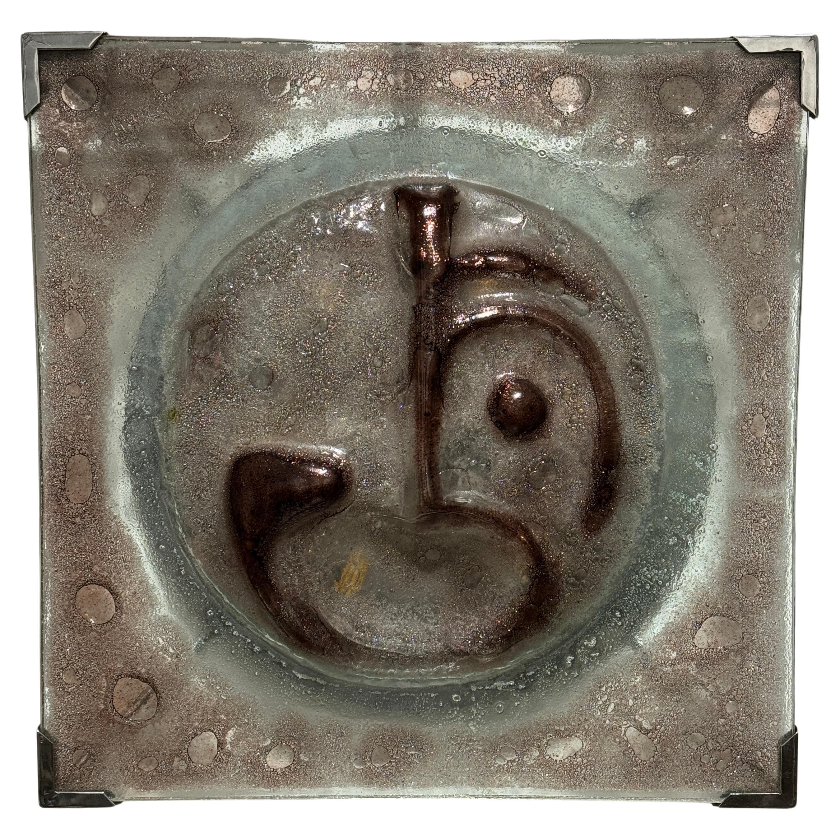 Lampe murale en verre de Murano, Italie, années 1970