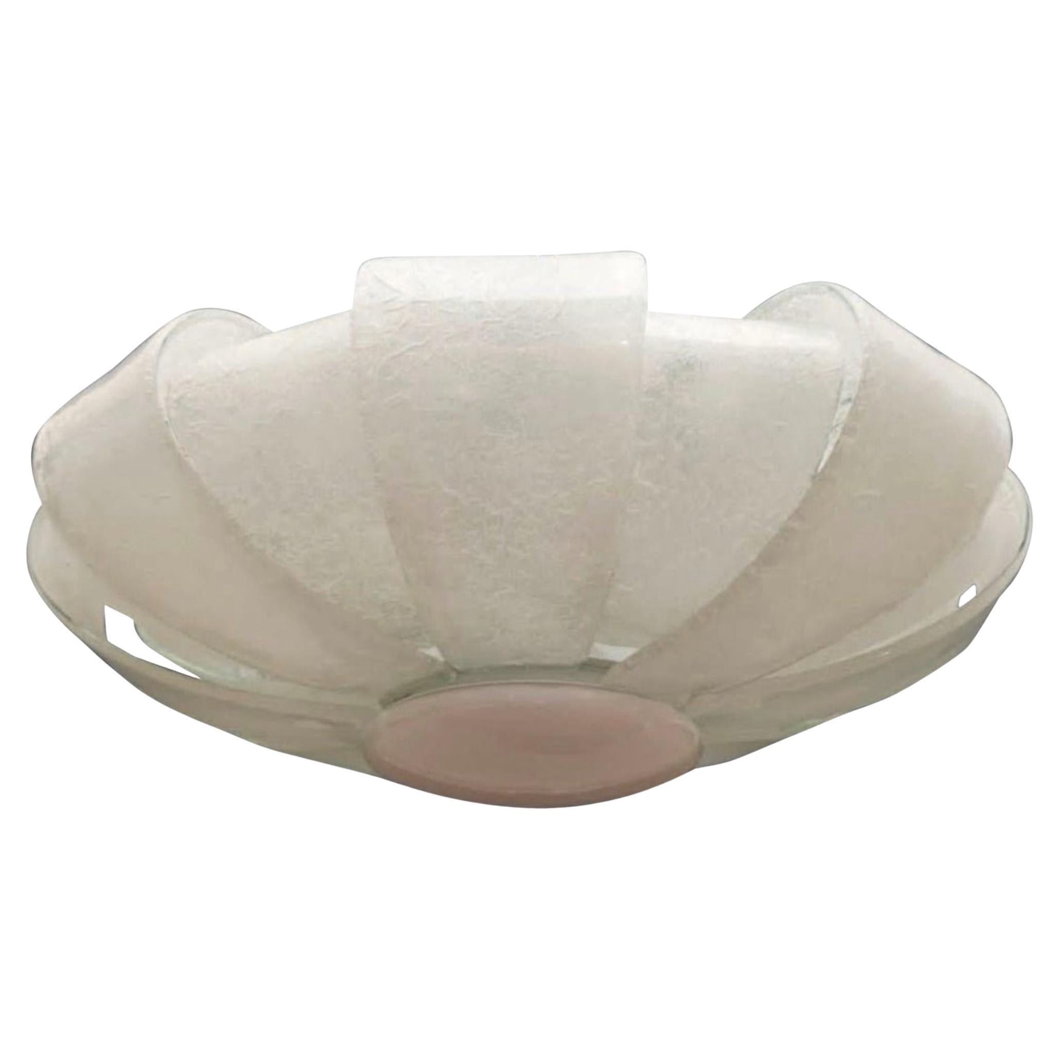 Vintage Murano Graniglia Glass Flush Mount by Aureliano Toso. Italy, 1960's. For Sale