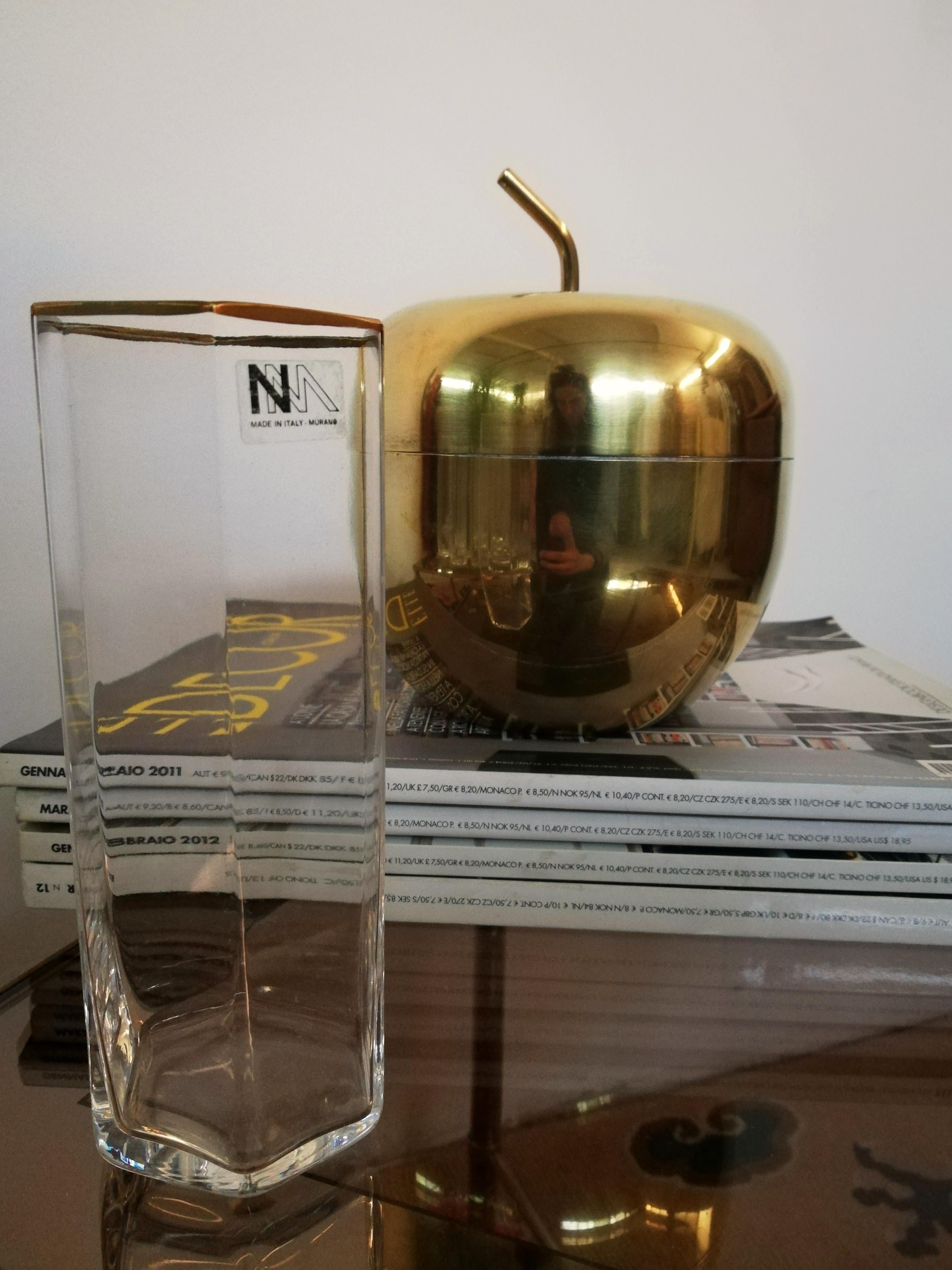 Vasos hexagonales de Murano vintage de Nason Moretti, Italia Años 70 siglo XX en venta