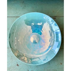 Cuenco centro de mesa vintage de Murano iridiscente