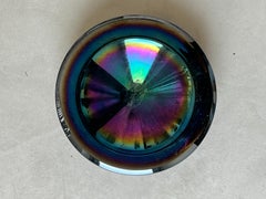 Vintage Murano  "iridescent " Glass, Tommaso Barbi , Bookcase accent