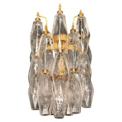 Scontrino da parete in vetro trasparente Vintage Italian Glass di Murano