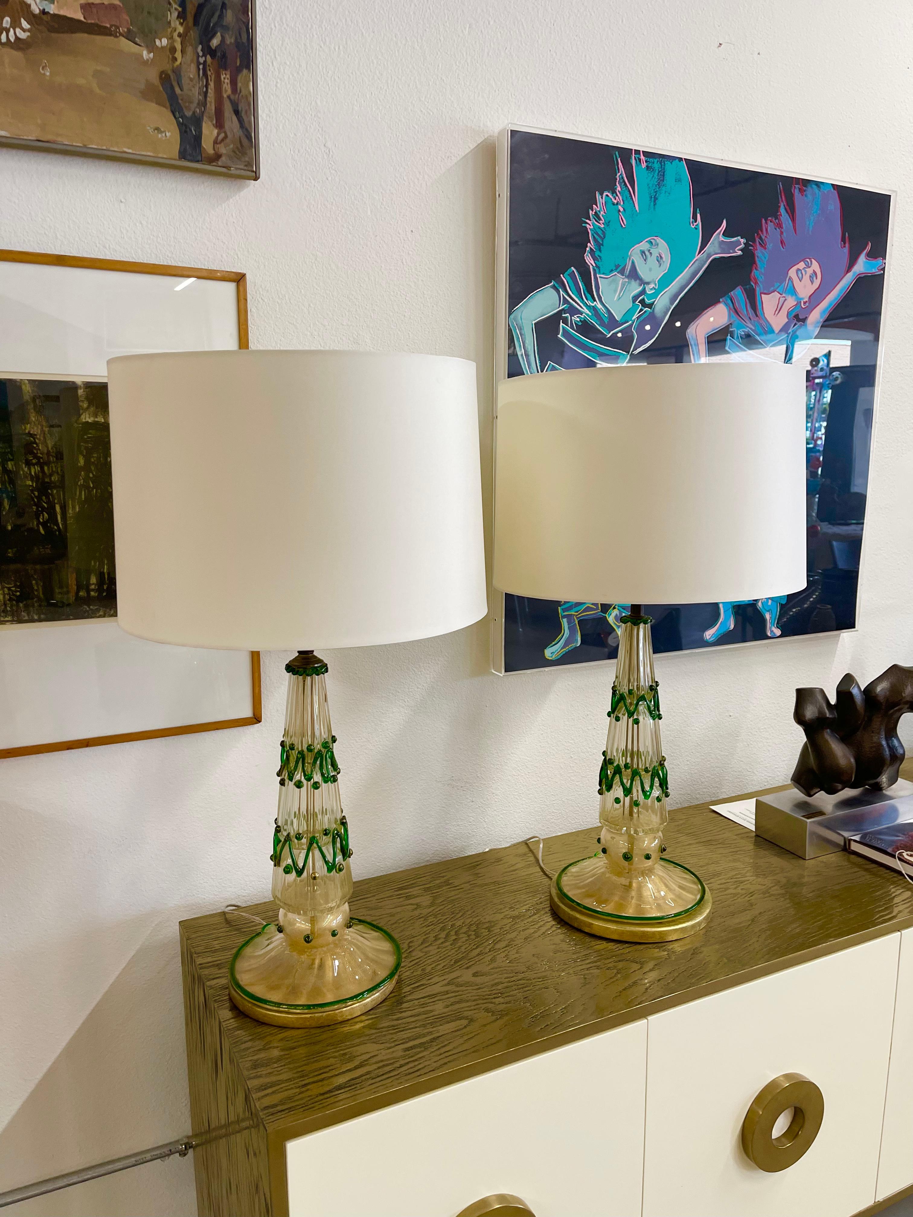 Lampes de Murano vintage Bon état - En vente à Palm Springs, CA