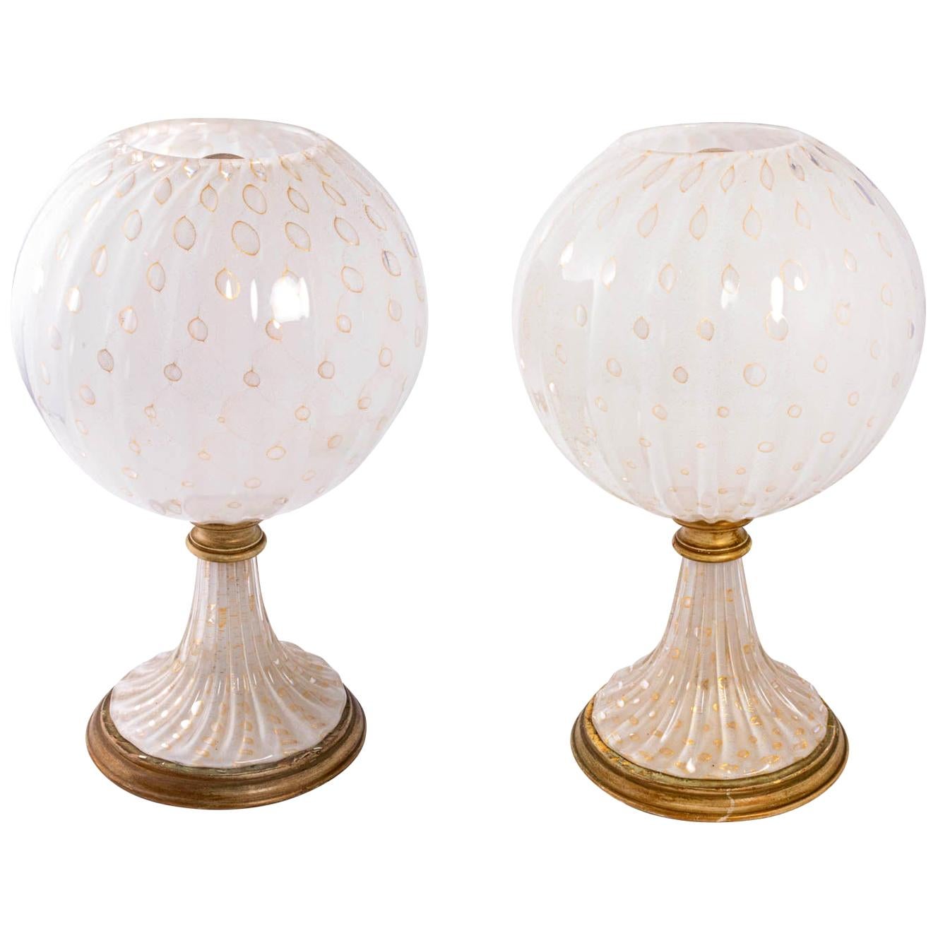 Vintage Murano Lamps Midcentury 