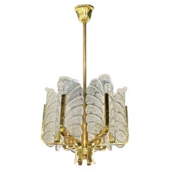 Vintage Murano Leaf Form Chandelier