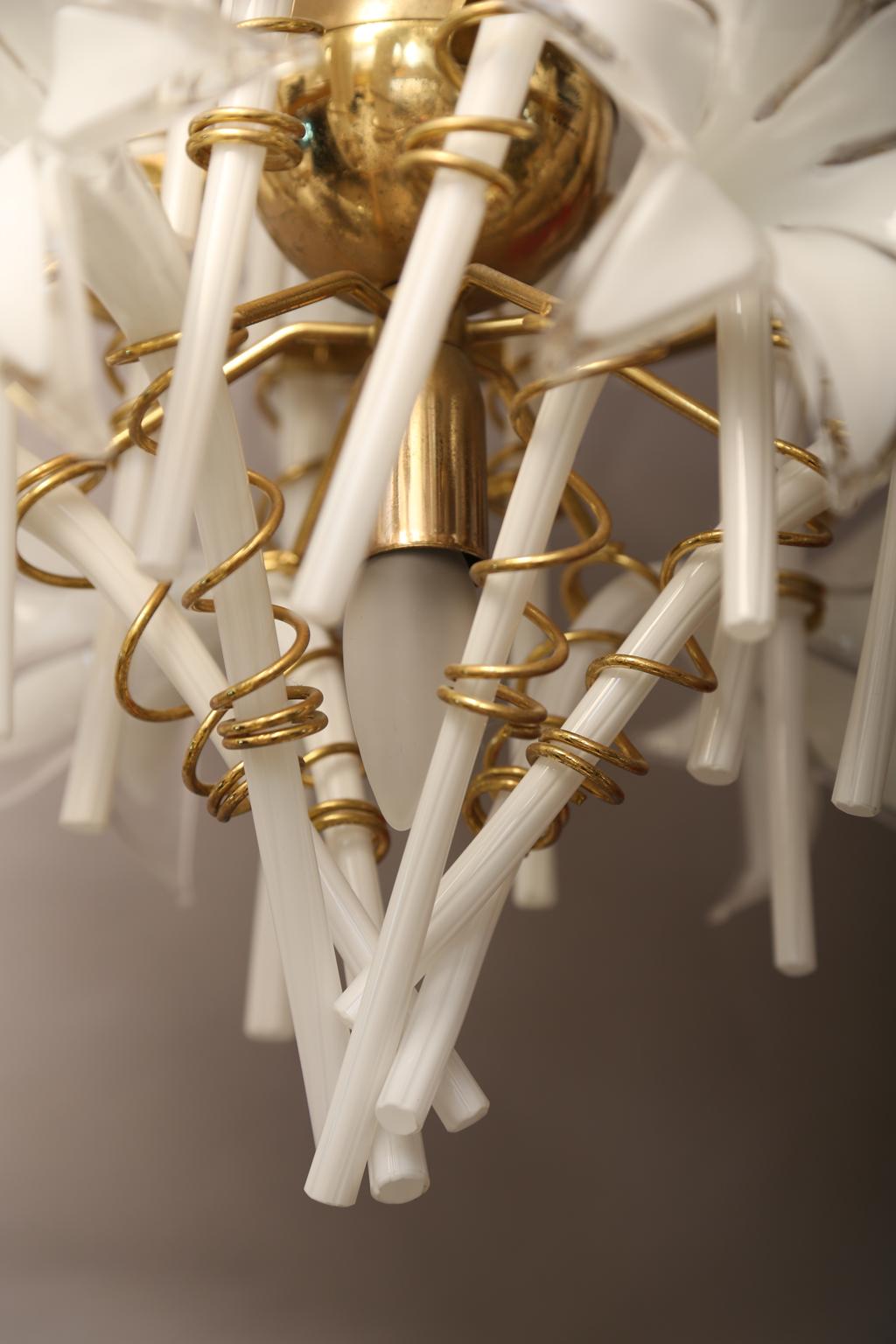 Vintage Murano Lilly Chandelier by Franco Luce 3