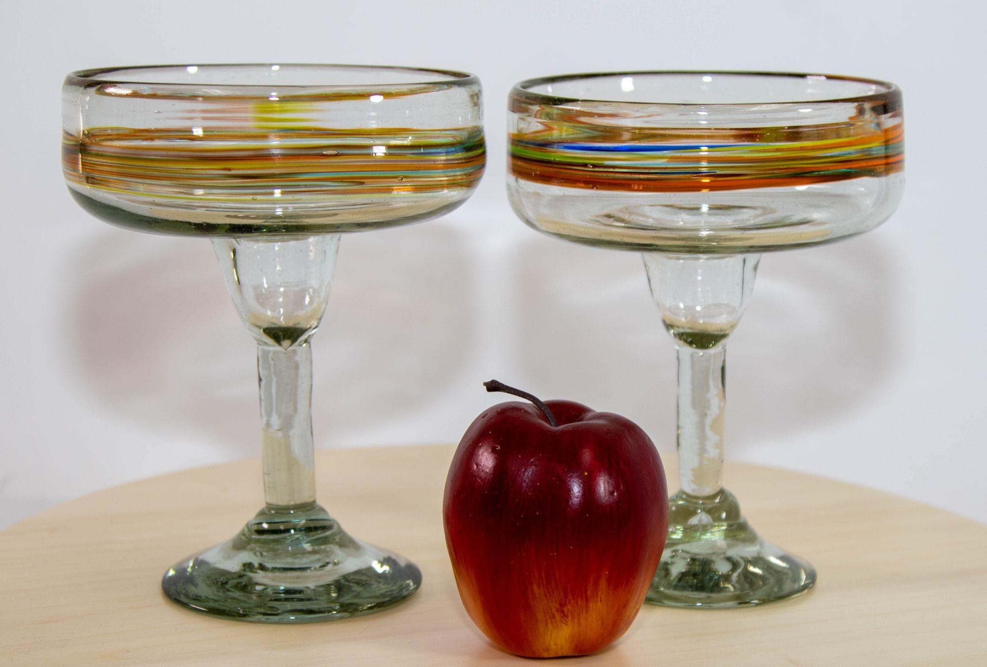 Vintage Murano Martini Glasses Set of 2 2