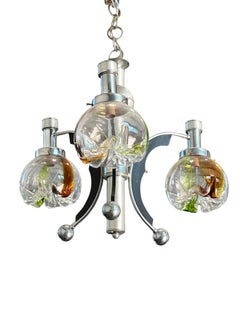 Vintage Murano Mazzega Ceiling Light, 1960s-1970s