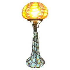 Vintage Murano Millefiori Glass Mushroom Table Lamp Attributed to Fratelli Toso