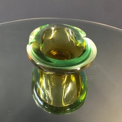 Vassoio per cenere in vetro multicolore di Murano vintage