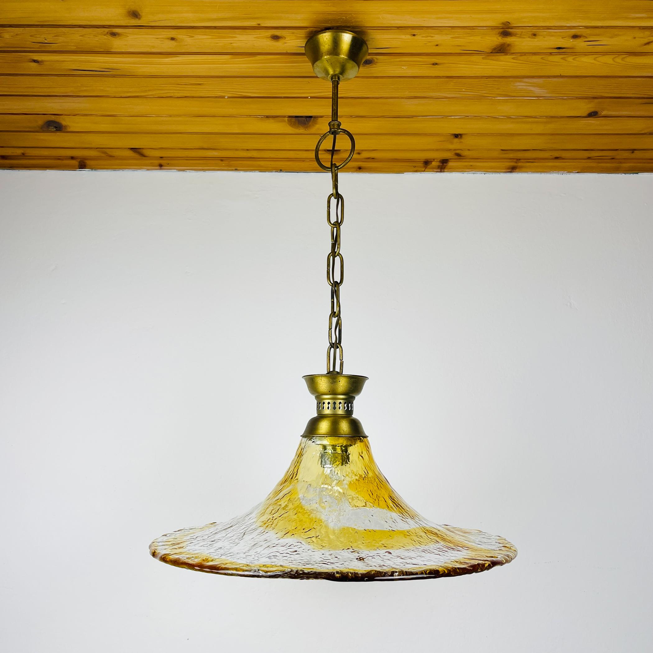 Lampada a sospensione vintage di Murano di AV Murano, Italia, anni '50 in vendita 4