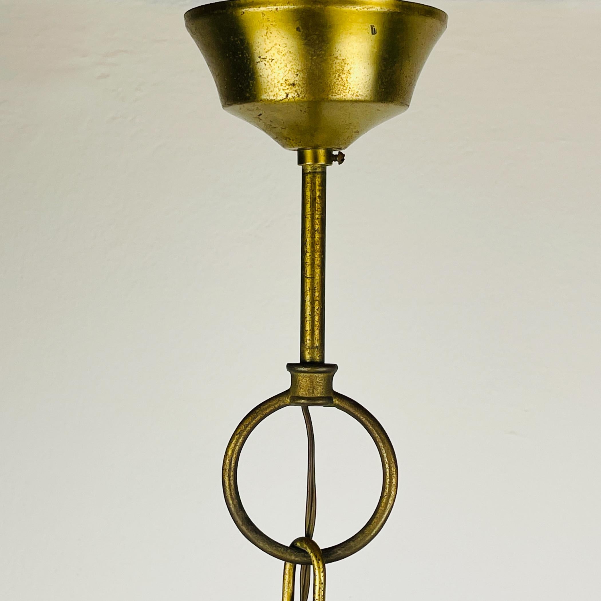 Lampada a sospensione vintage di Murano di AV Murano, Italia, anni '50 in vendita 7