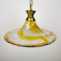 Vintage murano pendant lamp by AV Mazzega, Italy 1950s