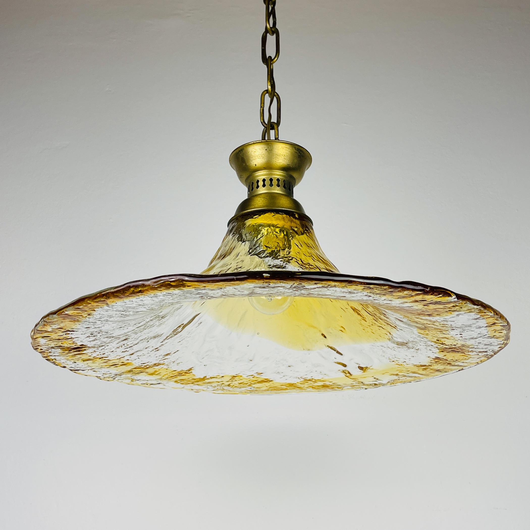 Lampada a sospensione vintage di Murano di AV Murano, Italia, anni '50 in vendita 2