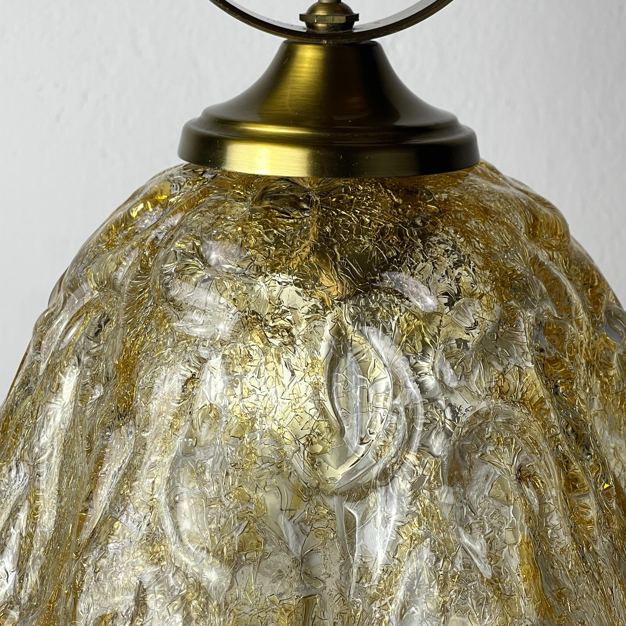 Lámpara colgante vintage de Murano de AV Mazzega, Italia Años 70 en venta 6