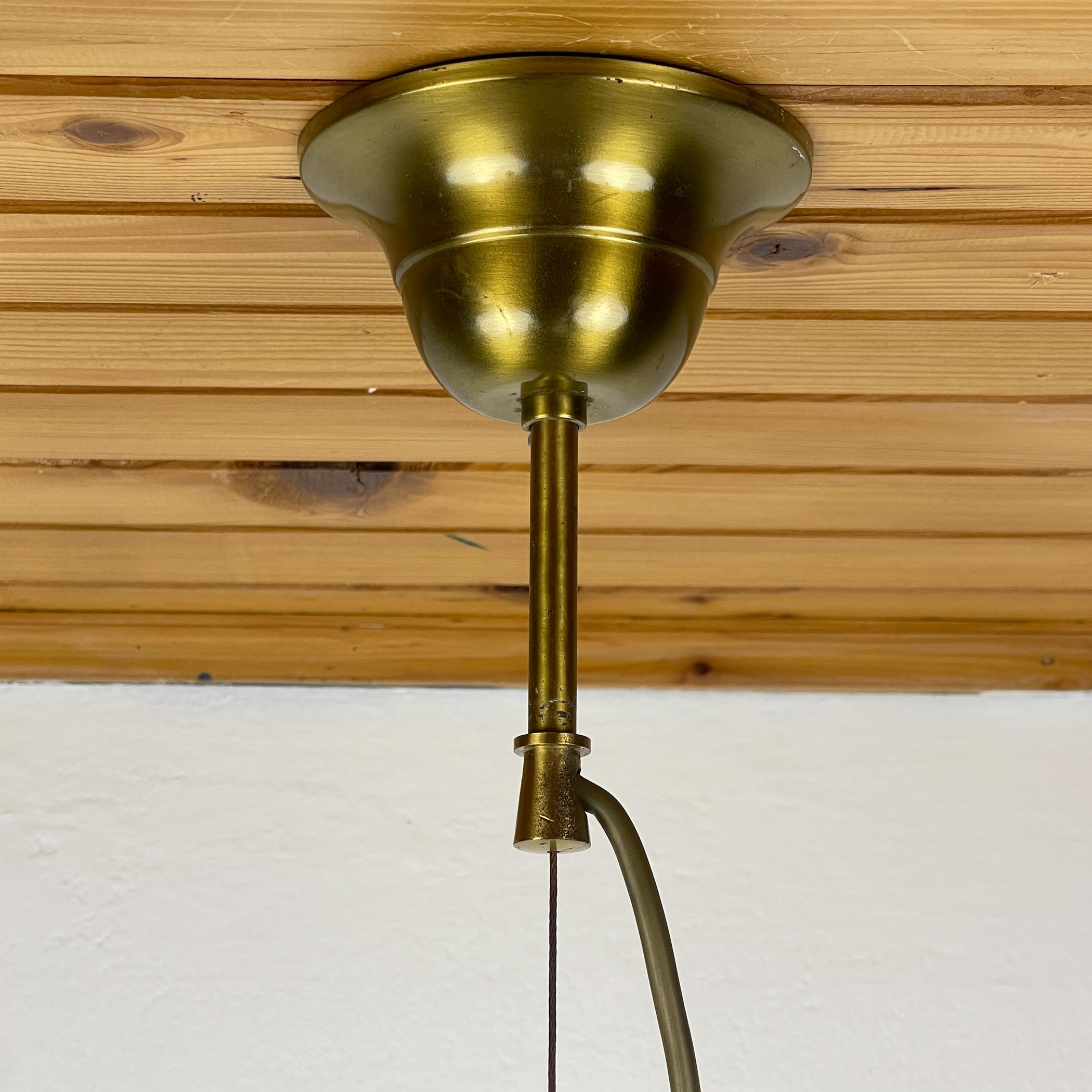 Lámpara colgante vintage de Murano de AV Mazzega, Italia Años 70 en venta 9