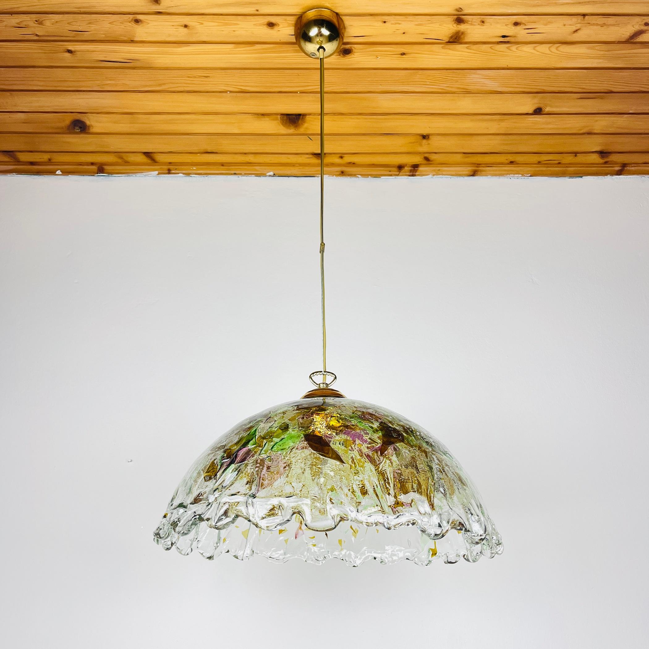 Vintage Murano Pendant Lamp by Manufacture 