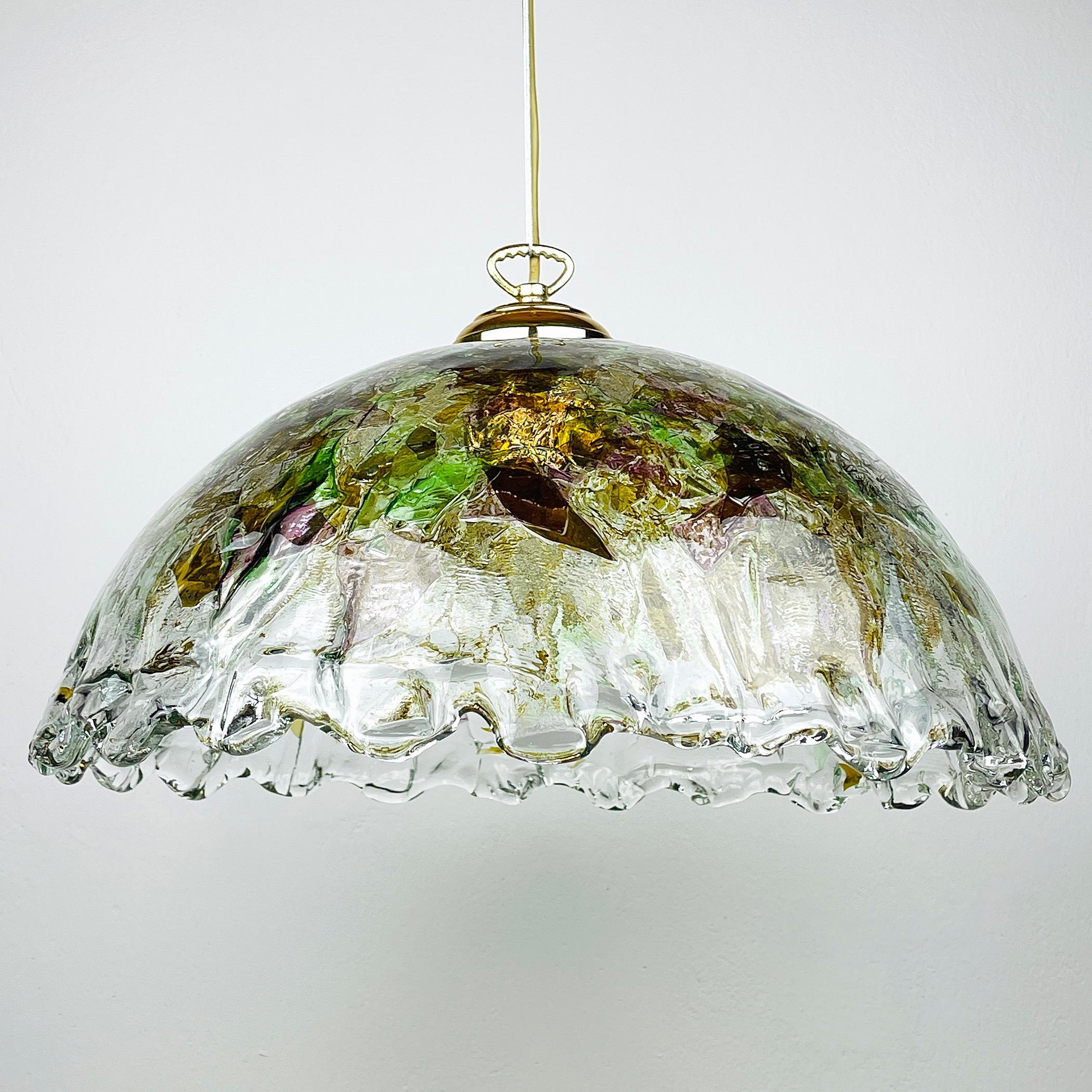 Italian Vintage Murano Pendant Lamp by Manufacture 
