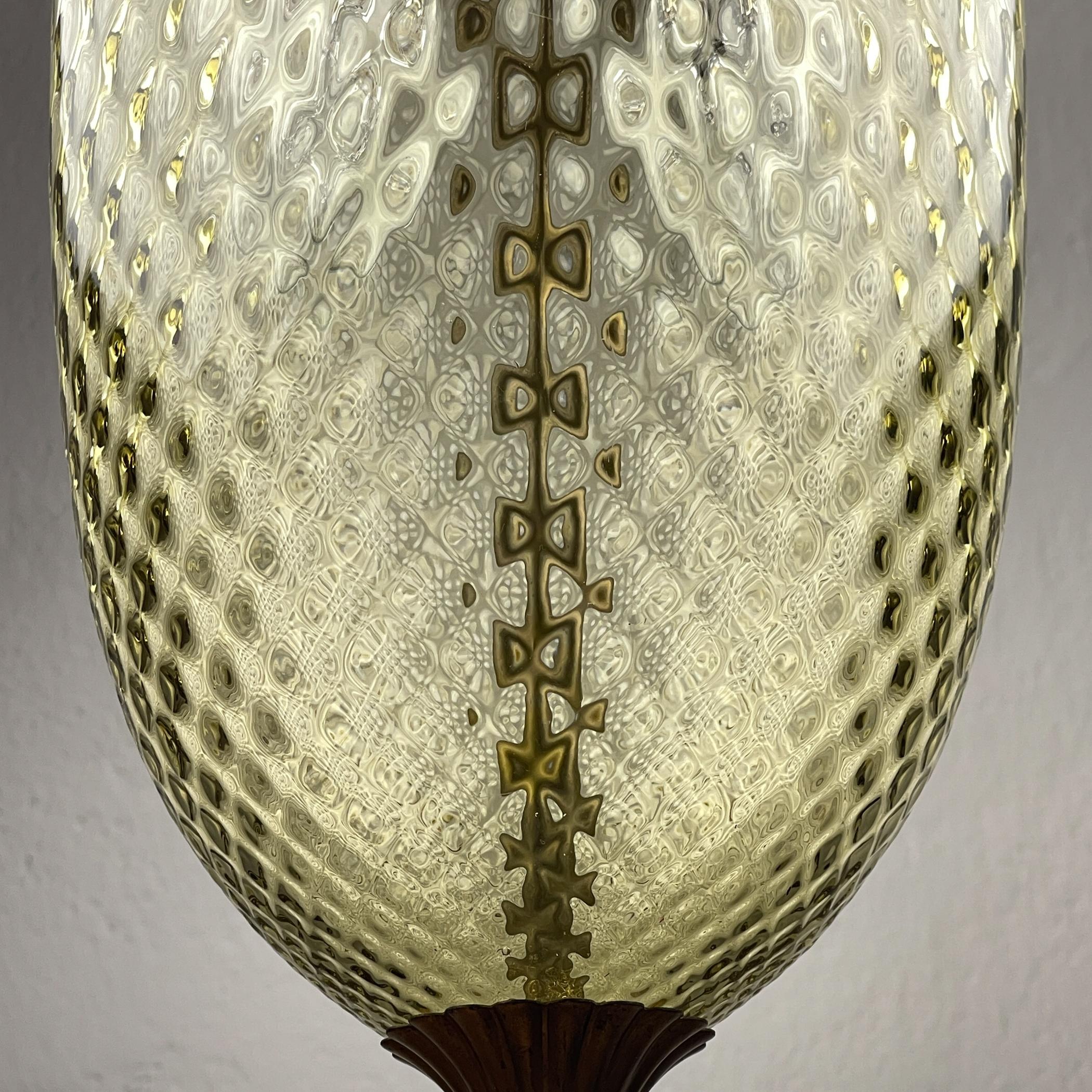 Vintage murano pendant lamp, Italy, 1950s 4
