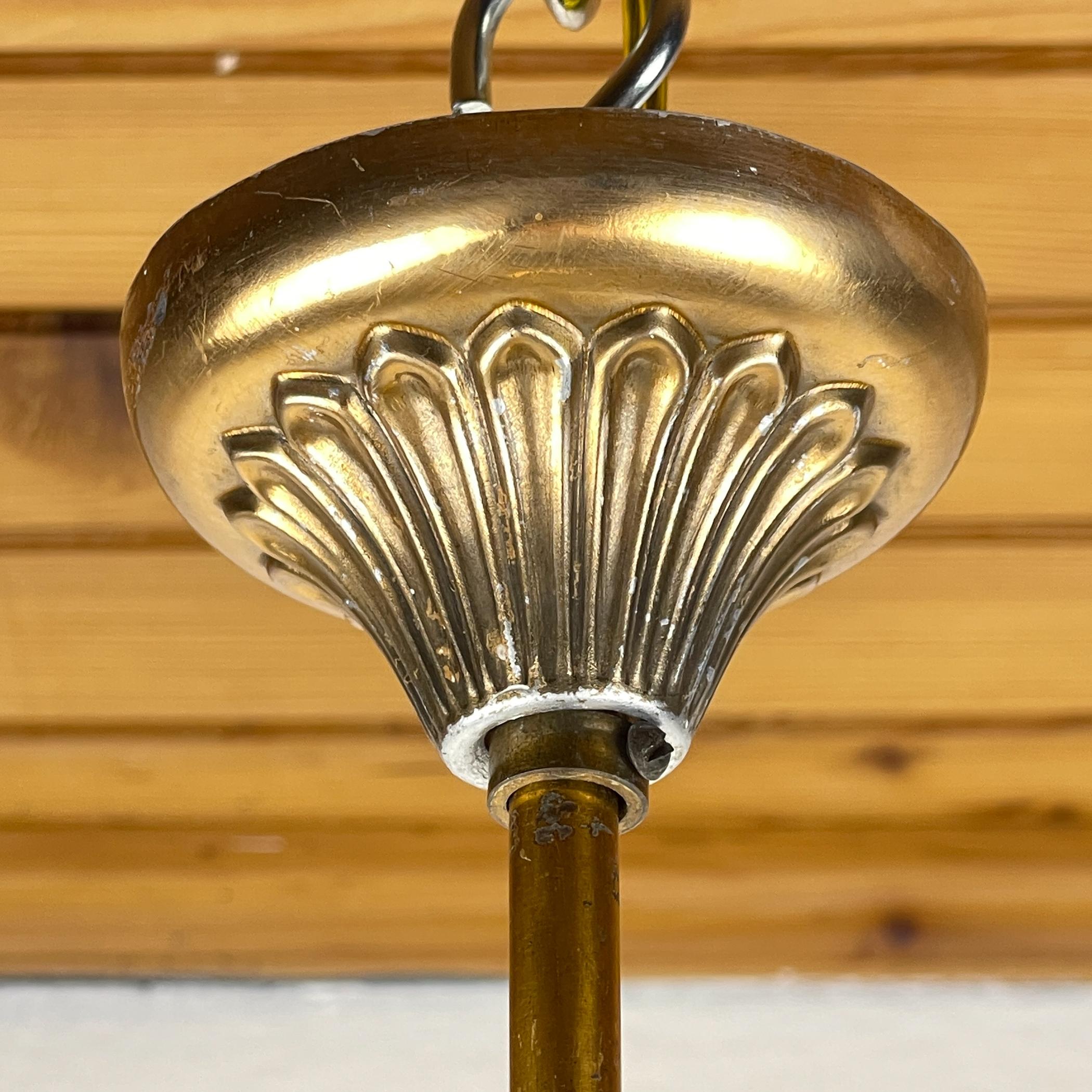 Vintage murano pendant lamp, Italy, 1950s 7