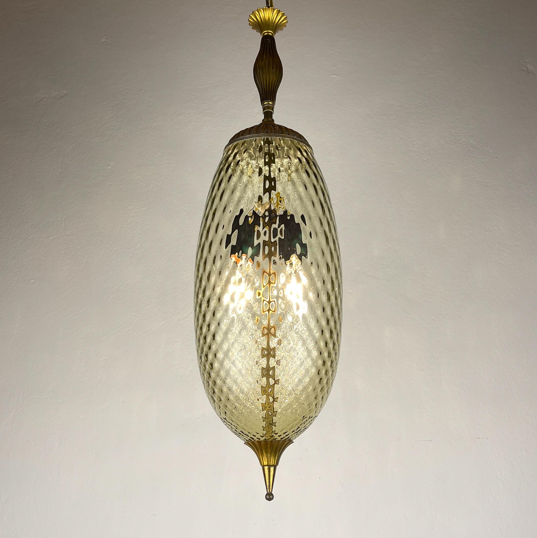 Italian Vintage murano pendant lamp, Italy, 1950s