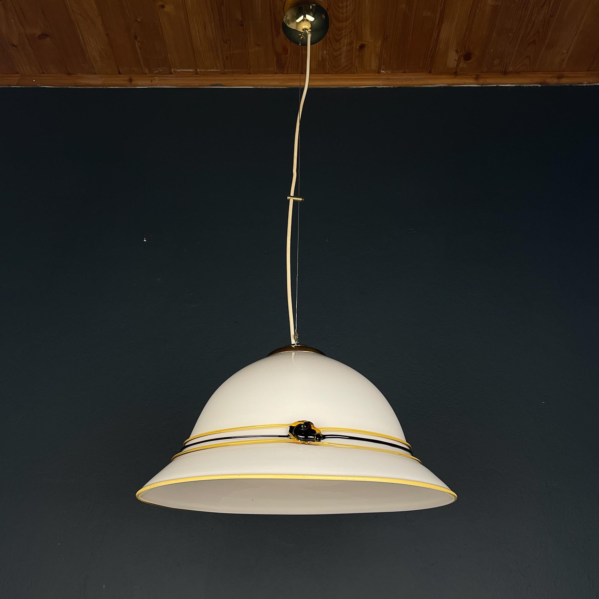 Lampada a sospensione vintage di Murano Italia anni '70 in vendita 3