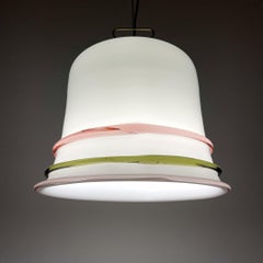 Vintage Murano Glass Pendant Lamp, Mid-Century Modern, Italy, 1970s