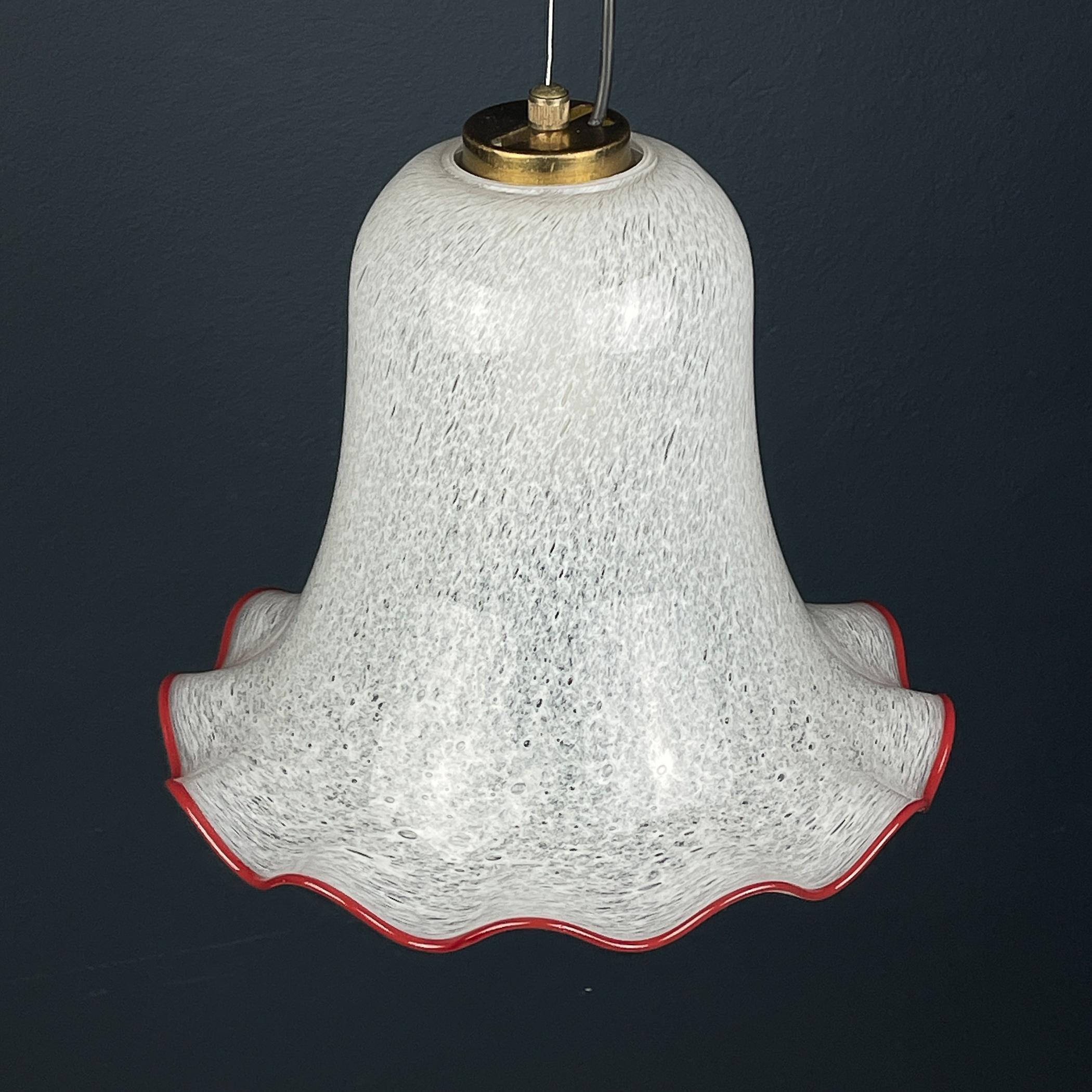 Vintage murano pendant lamp Italy 1970s  In Good Condition For Sale In Miklavž Pri Taboru, SI