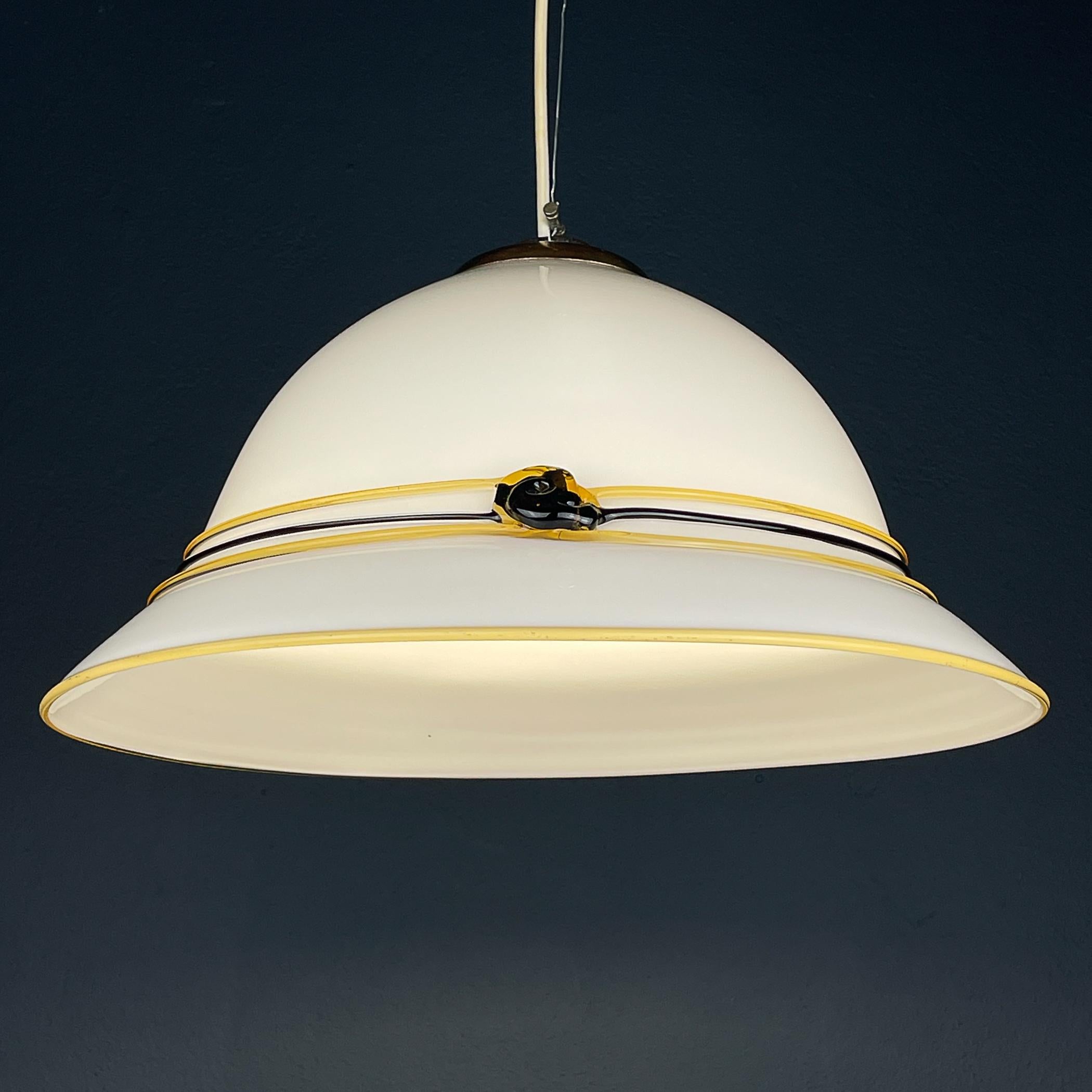 Vetro di Murano Lampada a sospensione vintage di Murano Italia anni '70 in vendita
