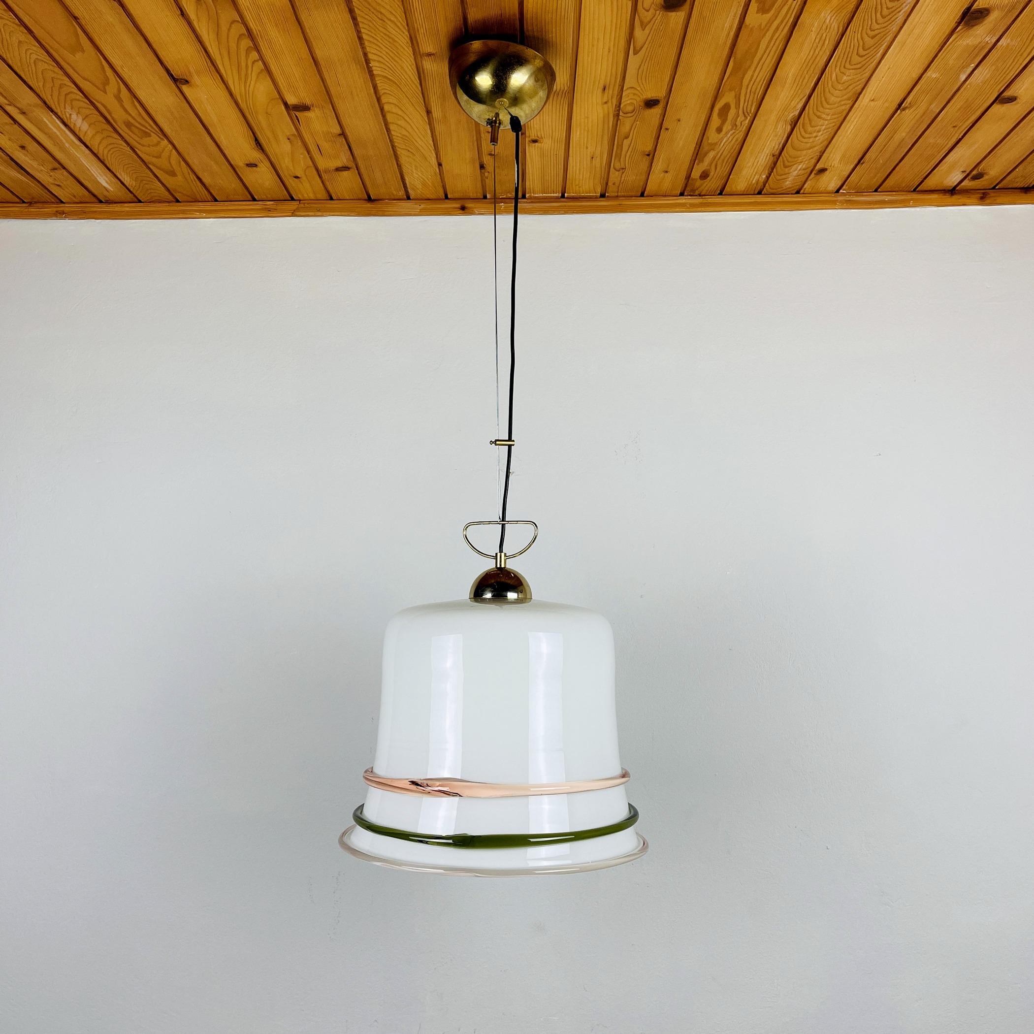 Vintage Murano Pendelleuchte Italien 1970er im Angebot 1