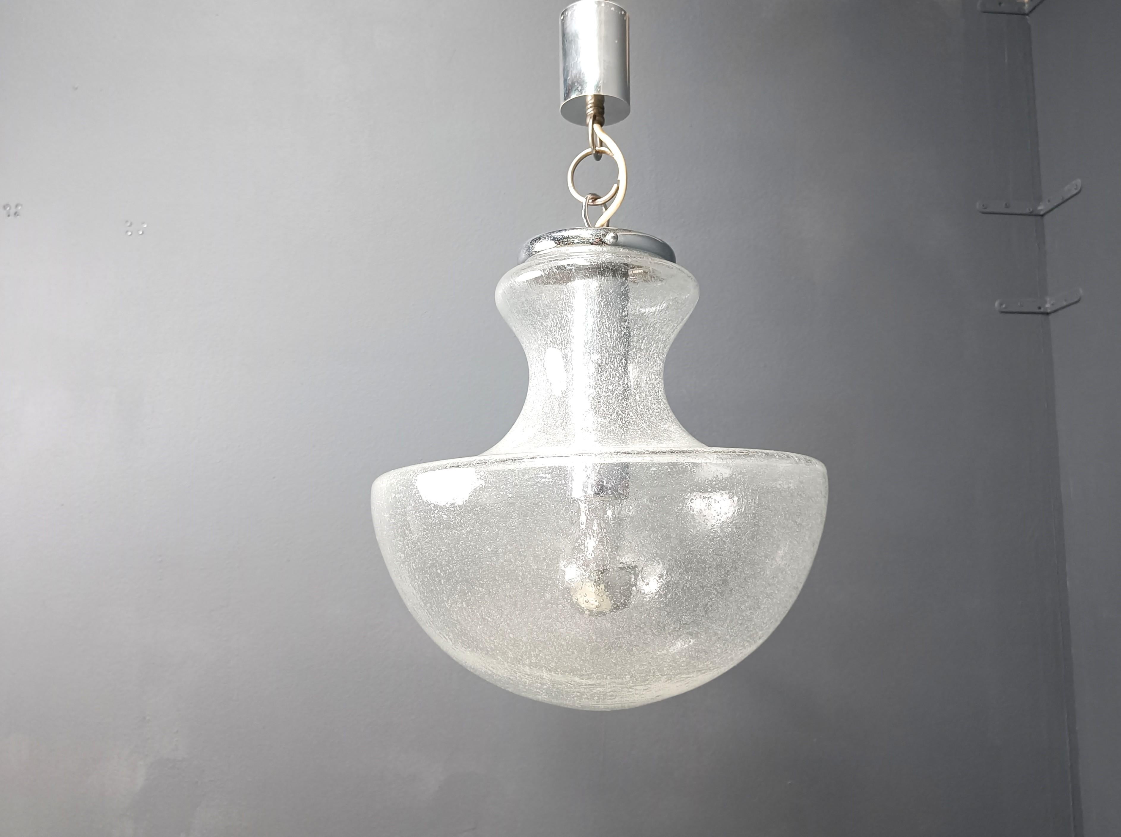 VIntage murano pendelleuchte von Mazzega, 1960er Jahre im Angebot 3