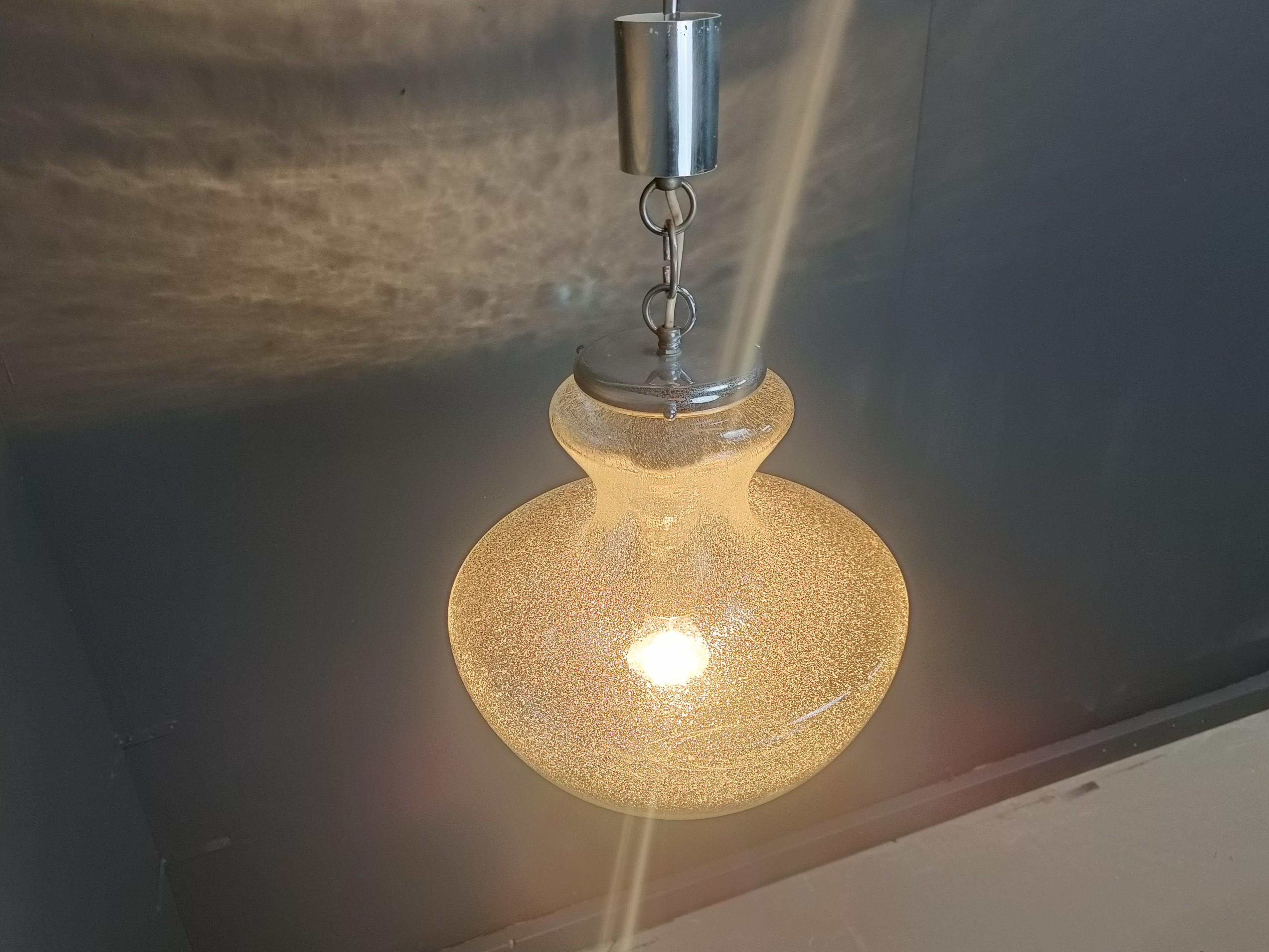 VIntage murano pendelleuchte von Mazzega, 1960er Jahre (Moderne der Mitte des Jahrhunderts) im Angebot