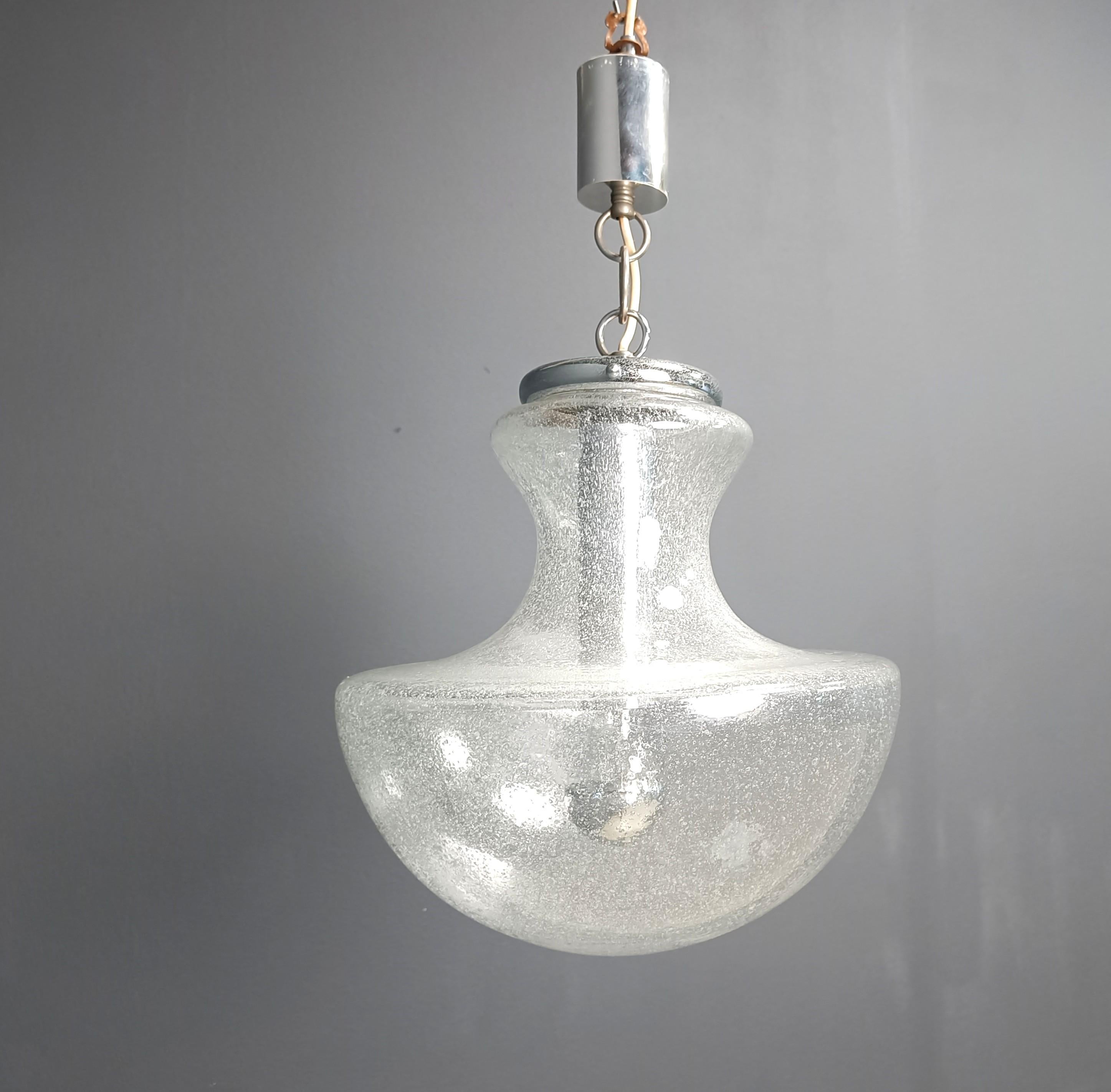 VIntage murano pendelleuchte von Mazzega, 1960er Jahre (Mitte des 20. Jahrhunderts) im Angebot