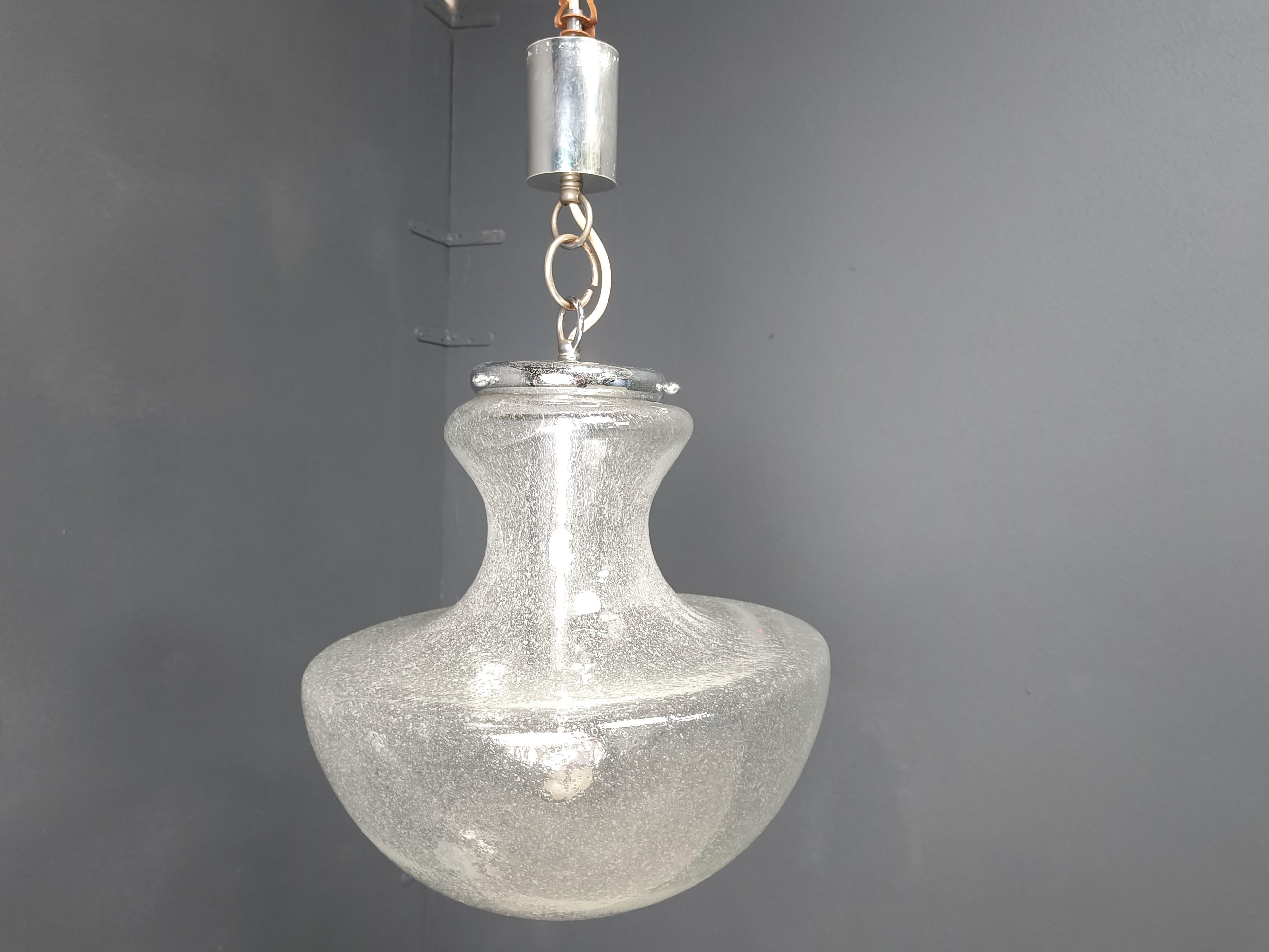 VIntage murano pendelleuchte von Mazzega, 1960er Jahre im Angebot 1