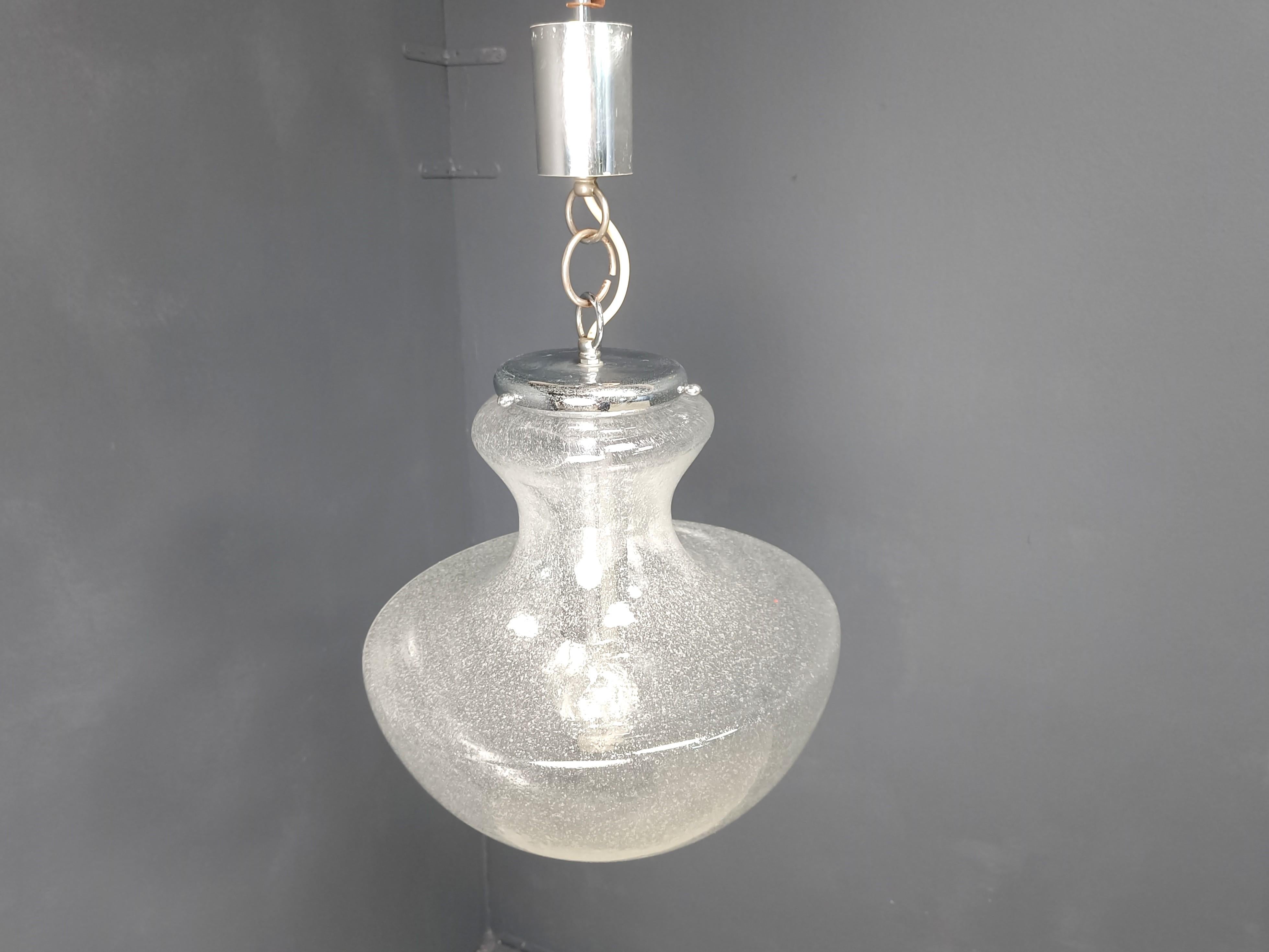 VIntage murano pendelleuchte von Mazzega, 1960er Jahre im Angebot 2