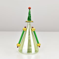 Bottiglia di profumo in vetro artistico di Murano dello Studio Tommasi A