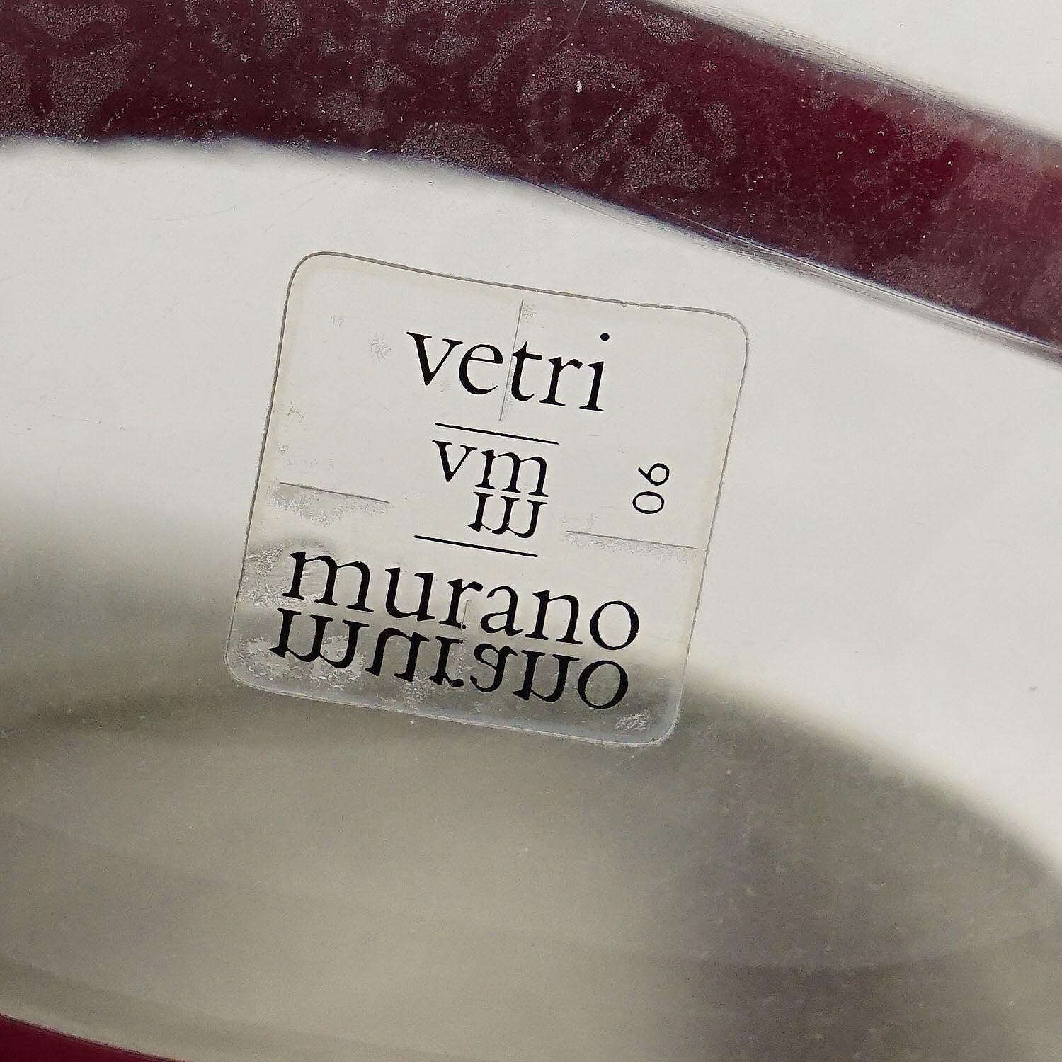 Vetro artistico Vaso vintage in vetro di Murano Sasso di Luciano Gaspari per Salviati & C. 1960 ca. in vendita