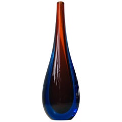 Vintage Murano Sommerso Glass Ashtray by Flavio Poli for Seguso, 1960s