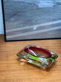 Vintage Murano  "Sommerso" Glass, Coffee table accent , Bookcase, home Stayling