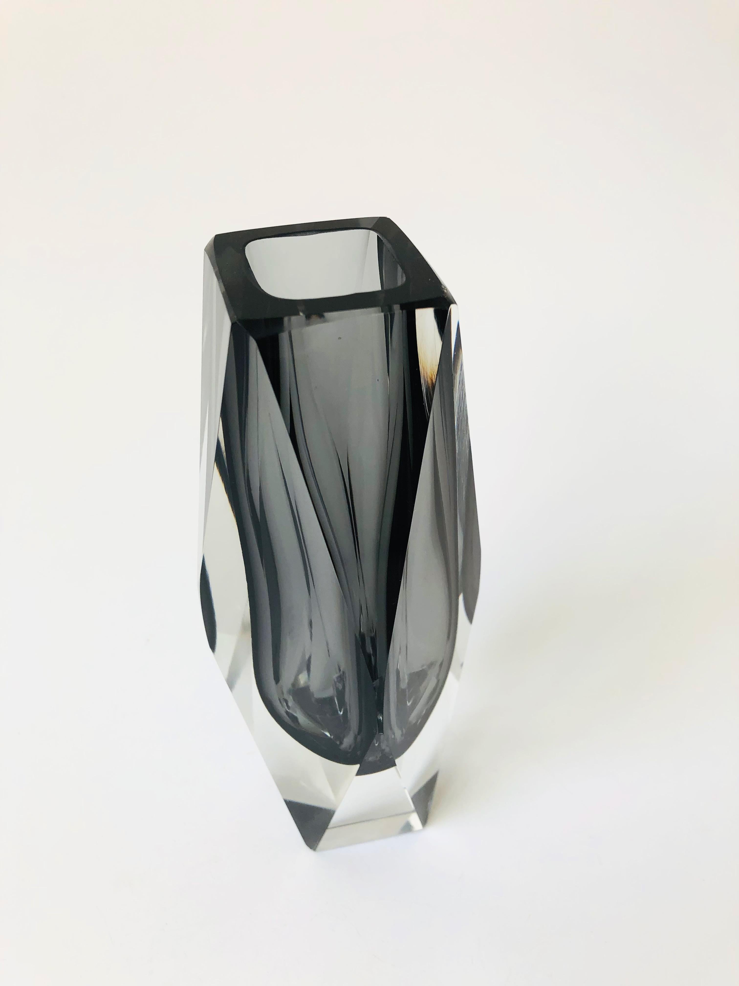 glass brick vase