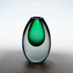 Vintage Murano Sommerso Glass Vase by Lugiano Gaspari for Salviati & Co. ca.1960