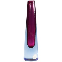 Vintage Murano Sommerso Glass Vase by Salviati & Co., circa 1960