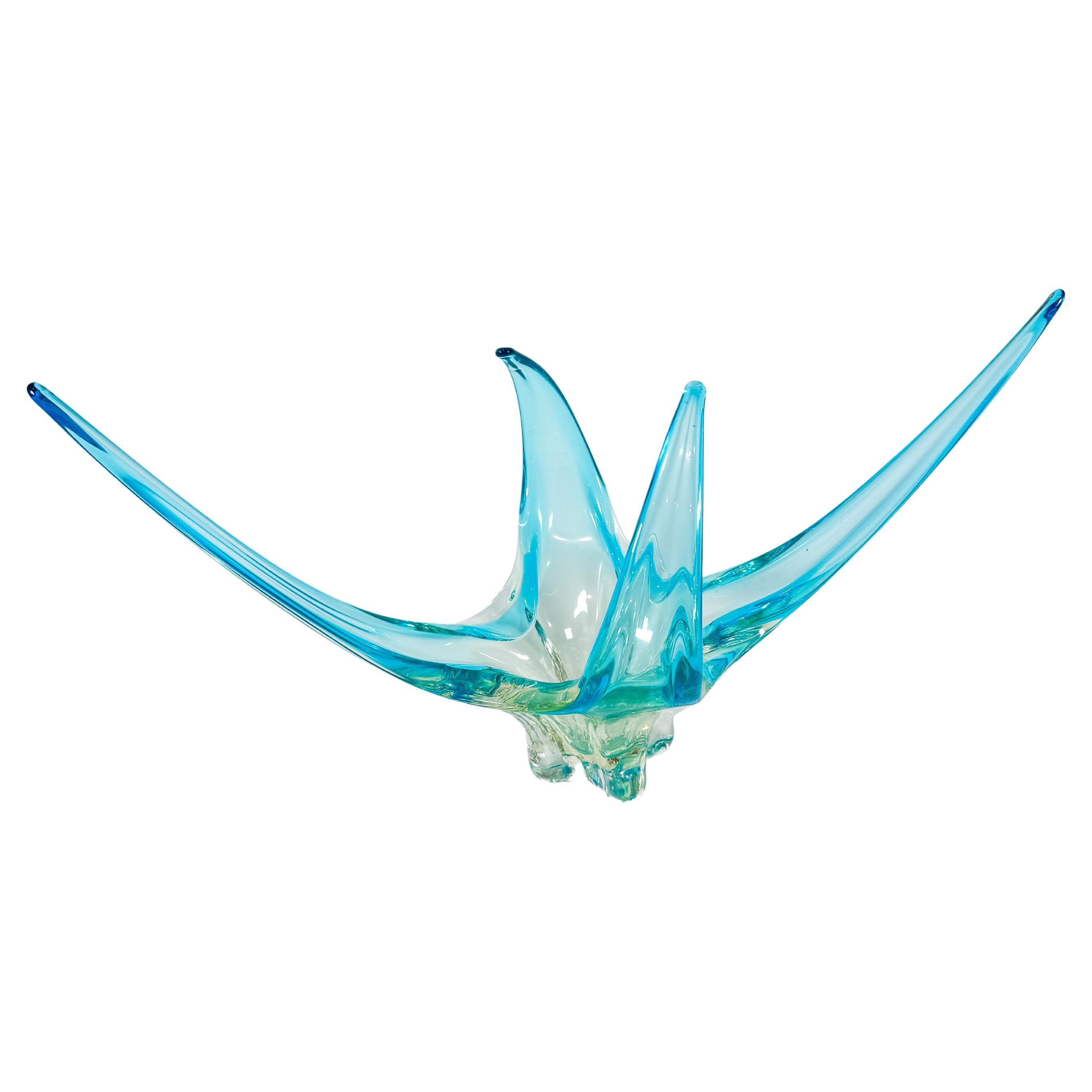 Scultura vintage in vetro di Murano Glass Sommerso a forma libera, anni '70