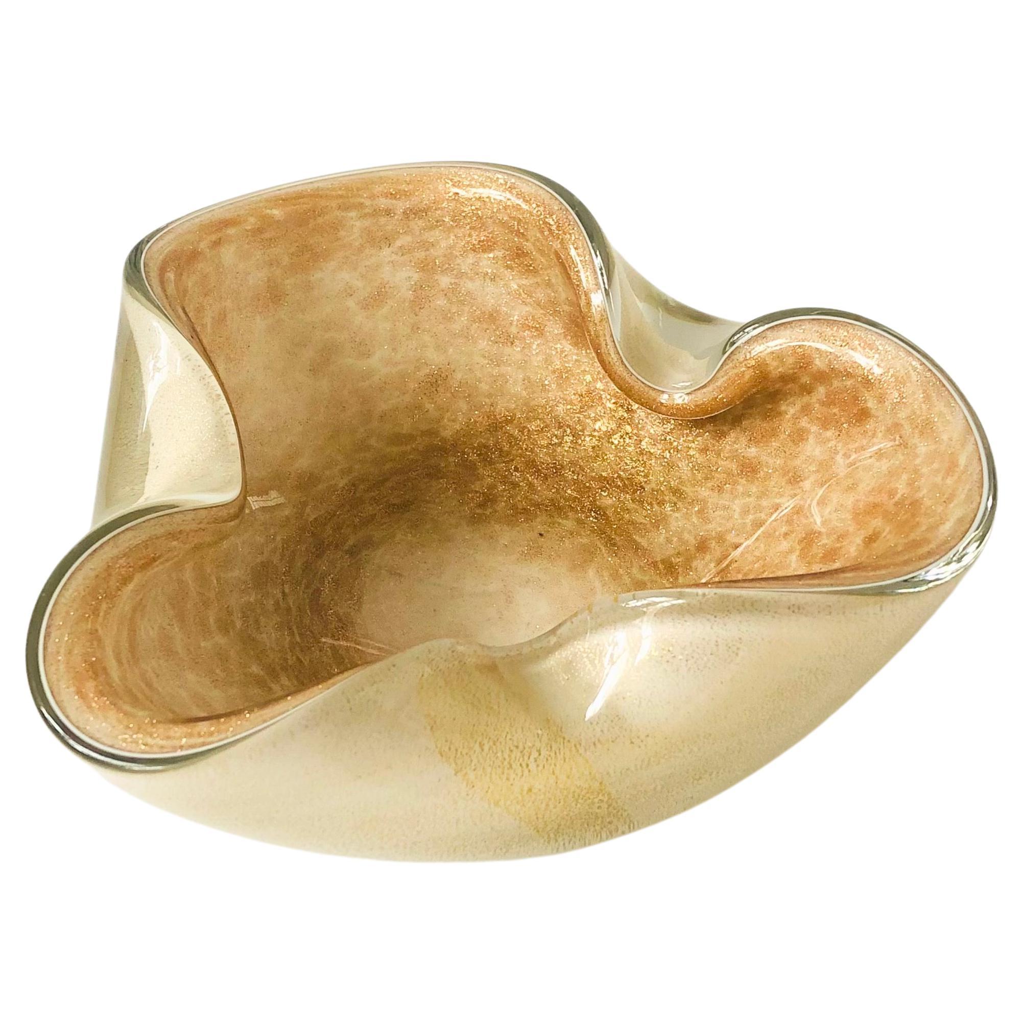 Vintage Murano Style Art Glass Bowl