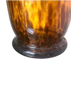 Vintage Murano Style Tortoise Shell Vase