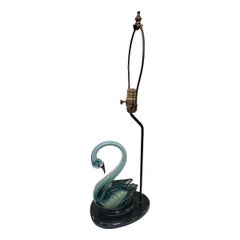 Vintage Murano Swan Lamp